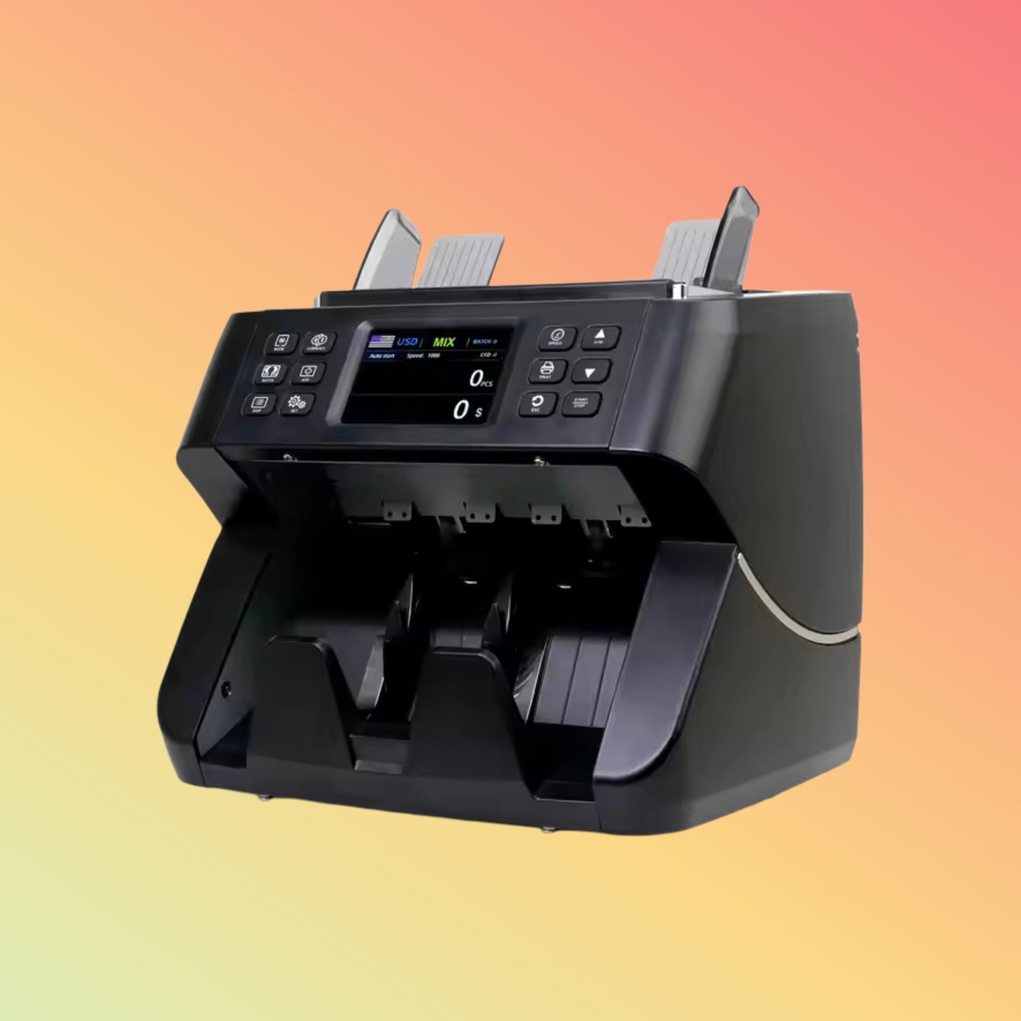 UN - 60C ECB - Approved Dual CIS Mixed Value Currency Counter - NEOTECH