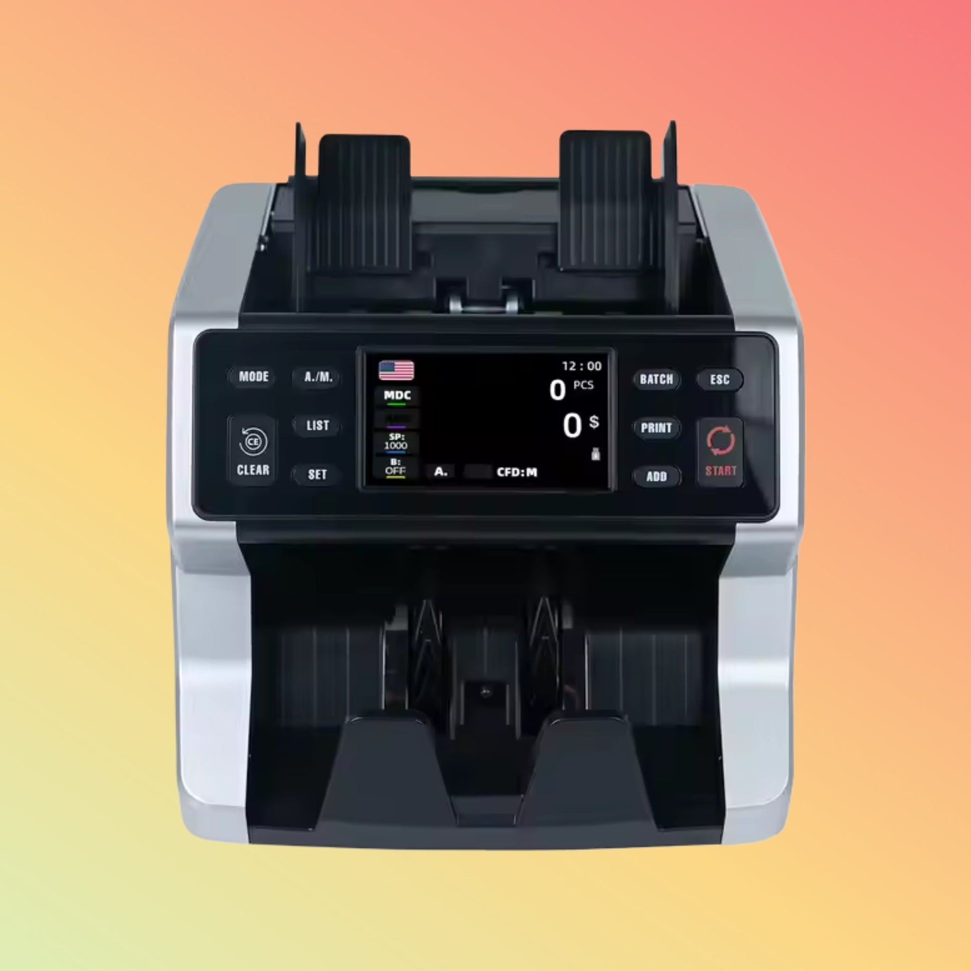 UN - 70A Money Counter Counting Machine Top Currency Detector Money Detector Machine Bill Counter for Office - NEOTECH