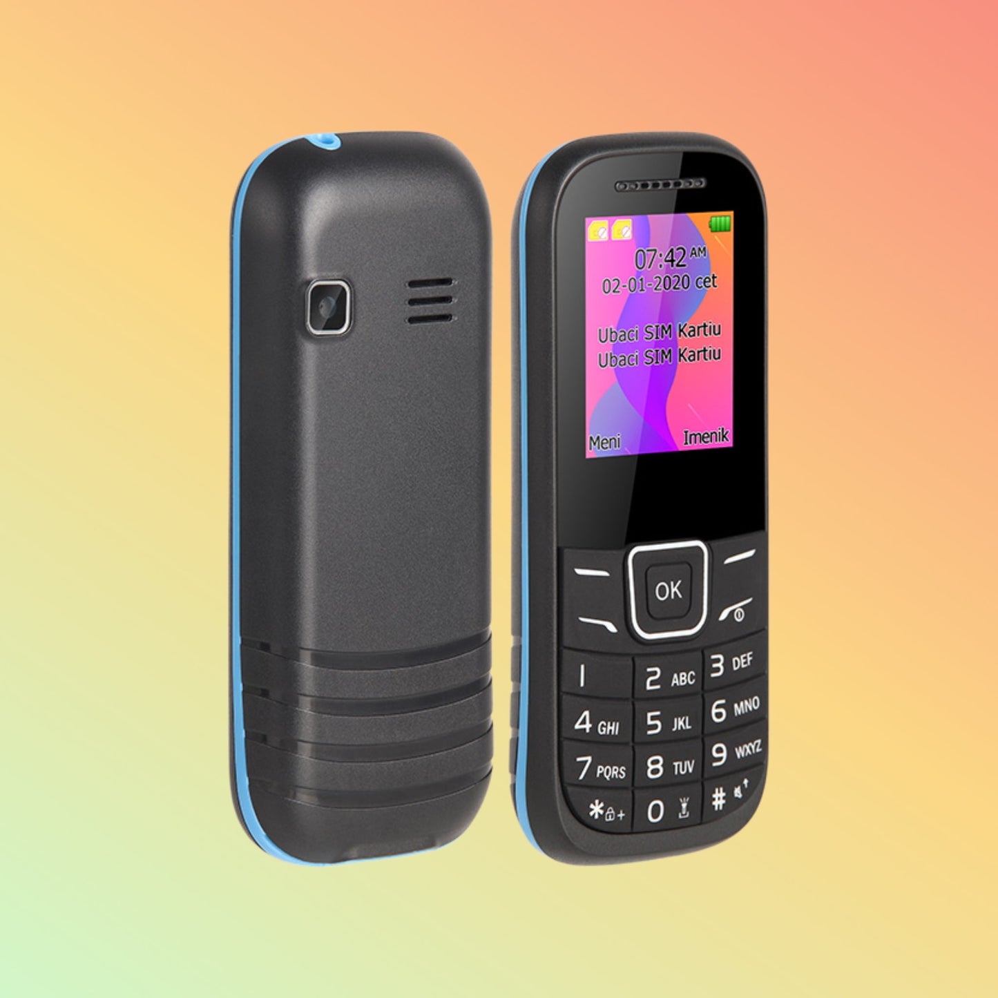 UNIWA E1200C 1.77 Inches Screen Dual SIM Card Feature Phone - NEOTECH