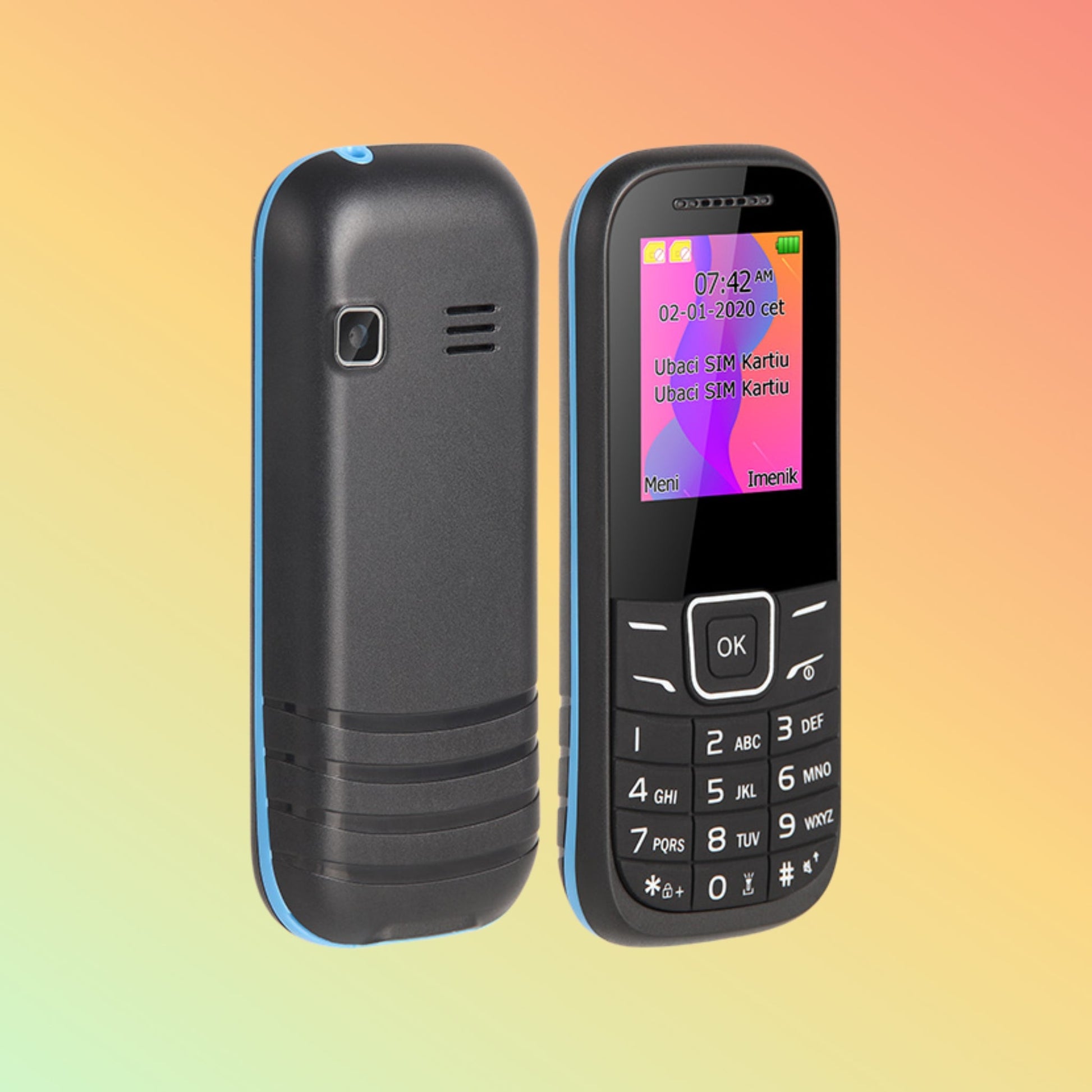 UNIWA E1200C 1.77 Inches Screen Dual SIM Card Feature Phone - NEOTECH