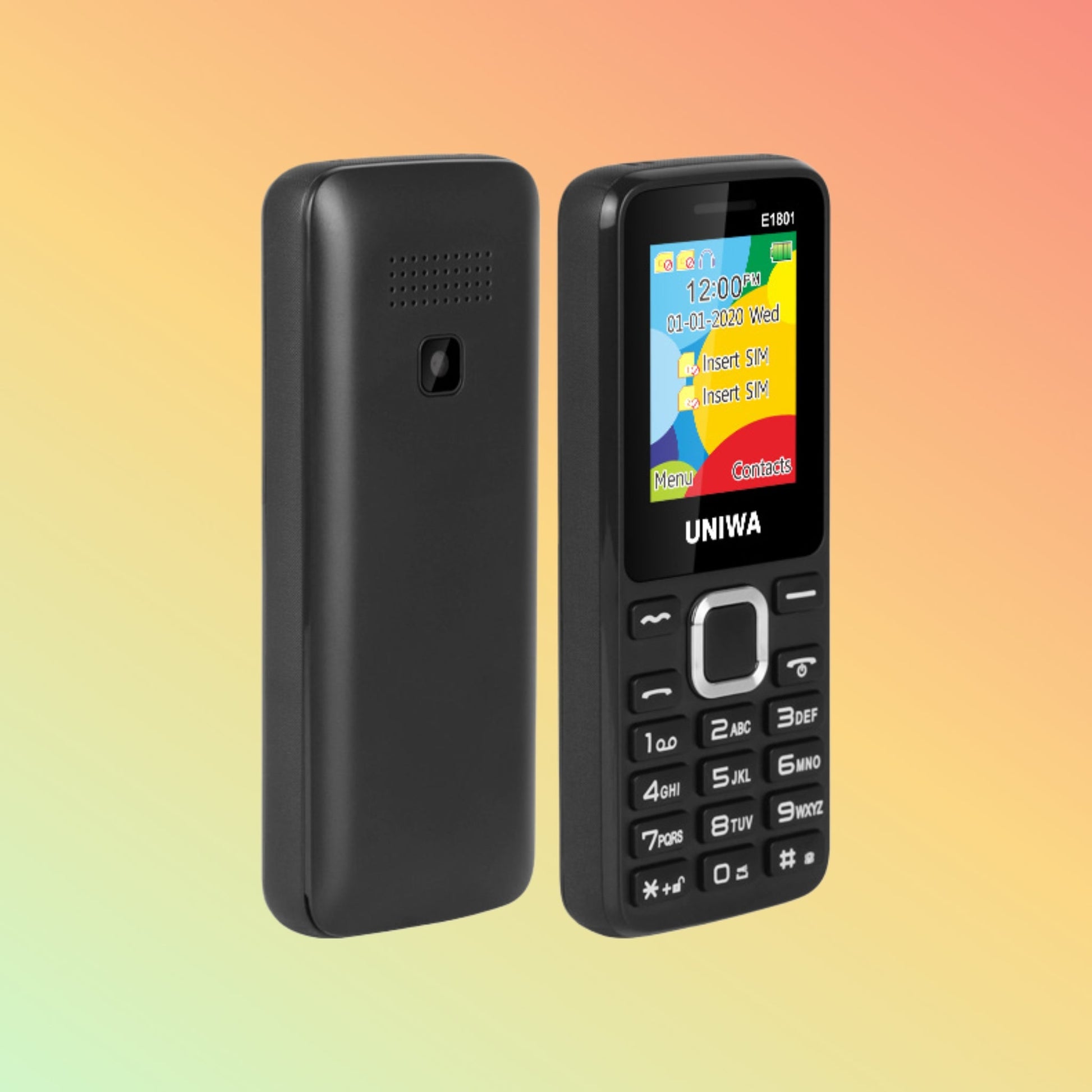 UNIWA E1801 1.77 Inches Screen Dual SIM Low Price Keypad Feature Phone - NEOTECH