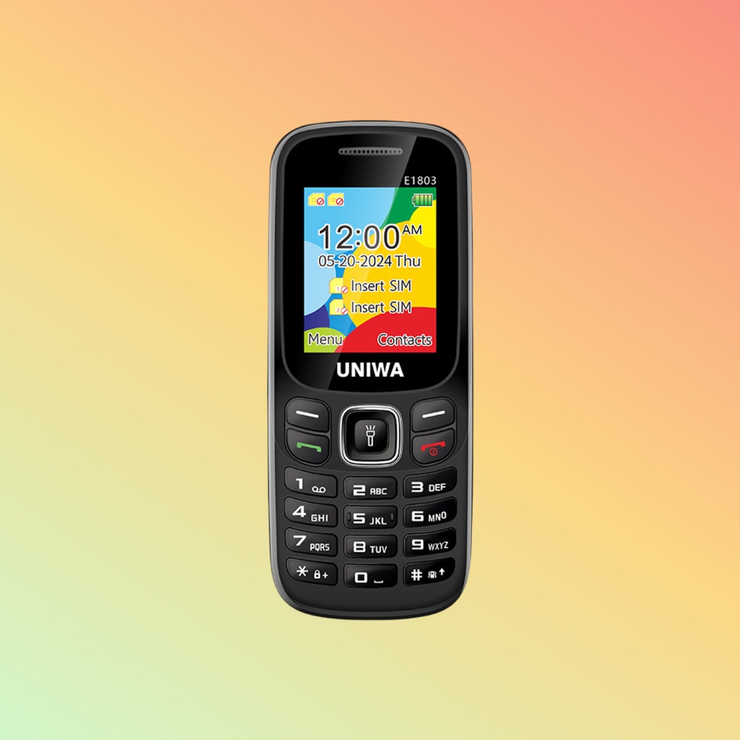 Uniwa E1803 1.77 inch Slim GSM Mini Mobile Phone with Dual SIM and Keypad - NEOTECH