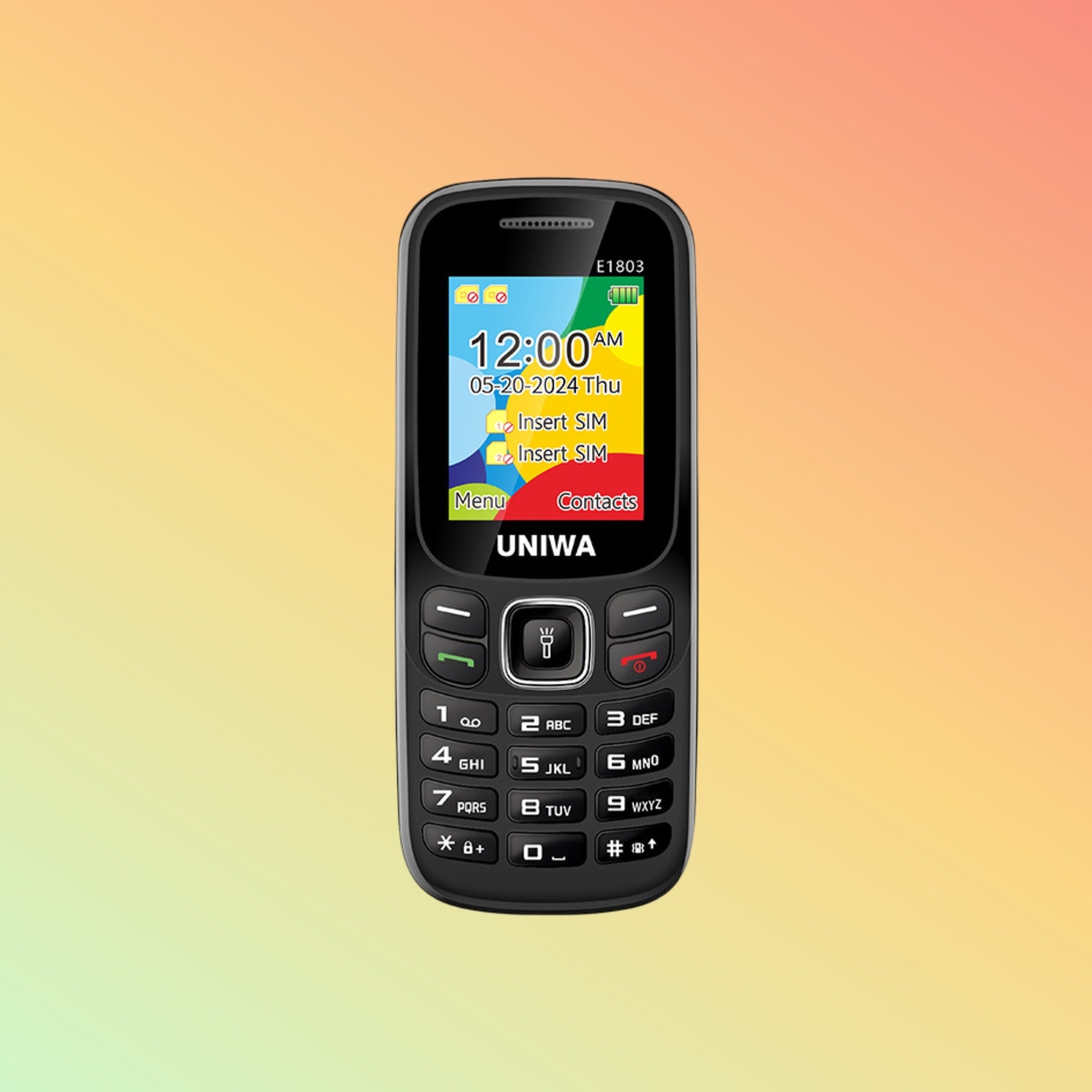 Uniwa E1803 1.77 inch Slim GSM Mini Mobile Phone with Dual SIM and Keypad - NEOTECH