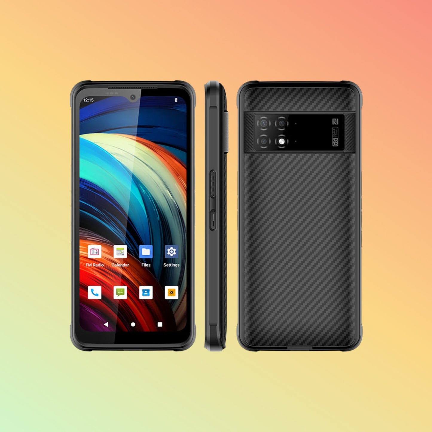 Uniwa NR6510 6.52 Inch Android Fast 5G Rugged Smartphone with Removable Battery and NFC - NEOTECH