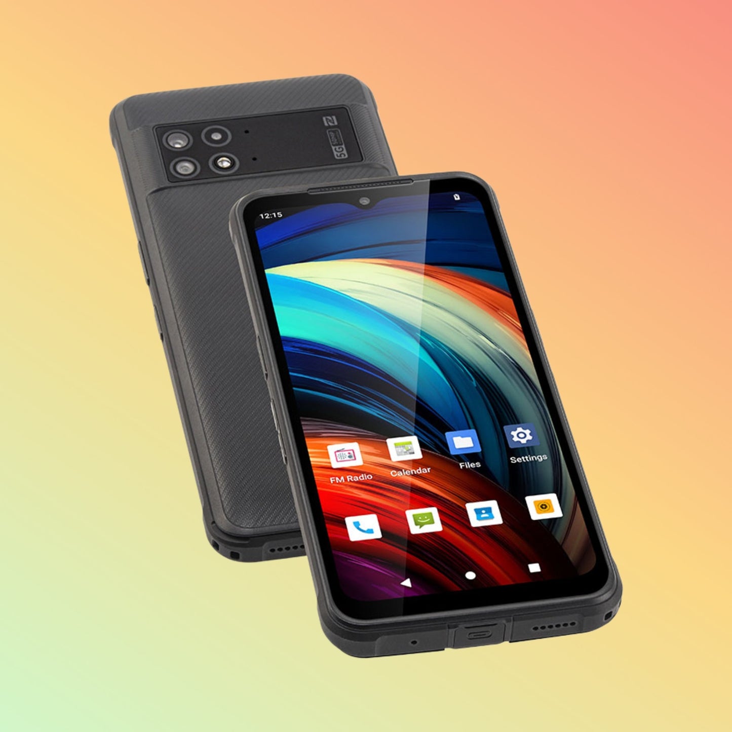 Uniwa NR6510 6.52 Inch Android Fast 5G Rugged Smartphone with Removable Battery and NFC - NEOTECH