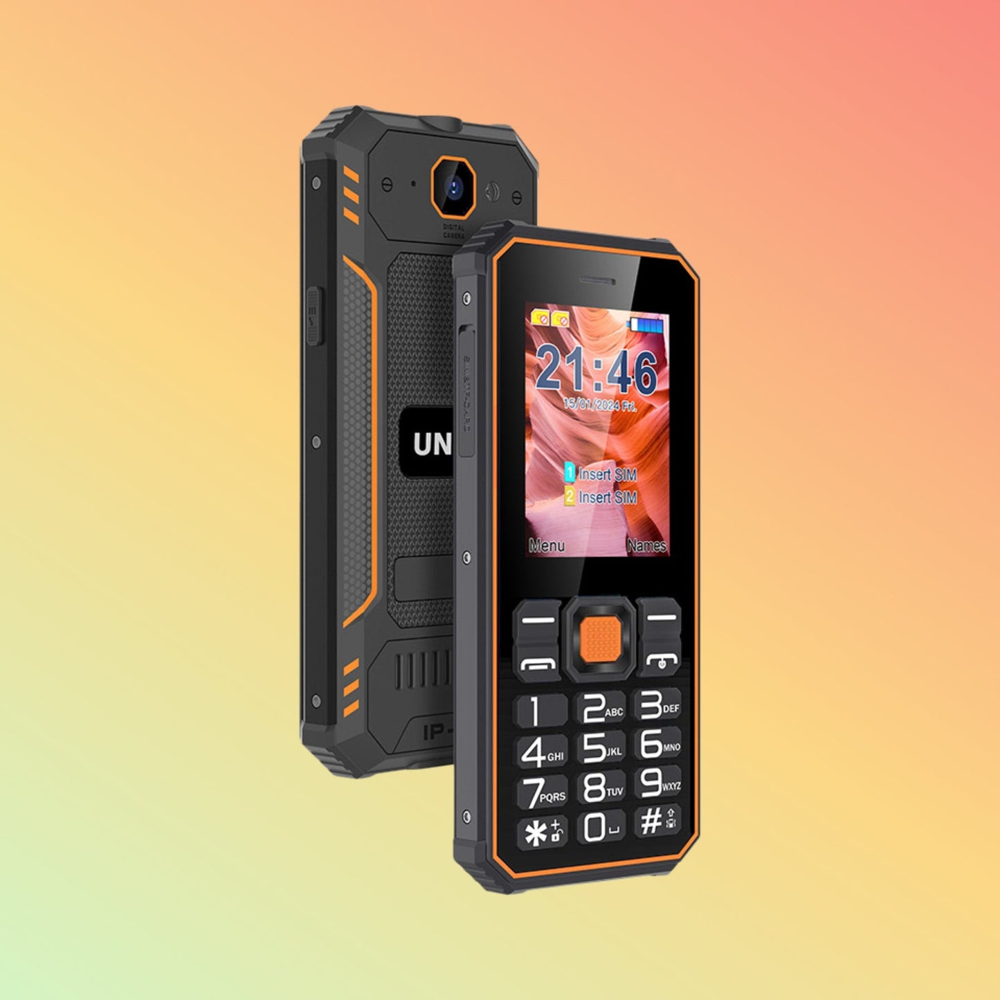 Uniwa S2 2.4 Inch Dual SIM IP68 Rugged Waterproof Keypad Mobile Phone with Long Standby - NEOTECH