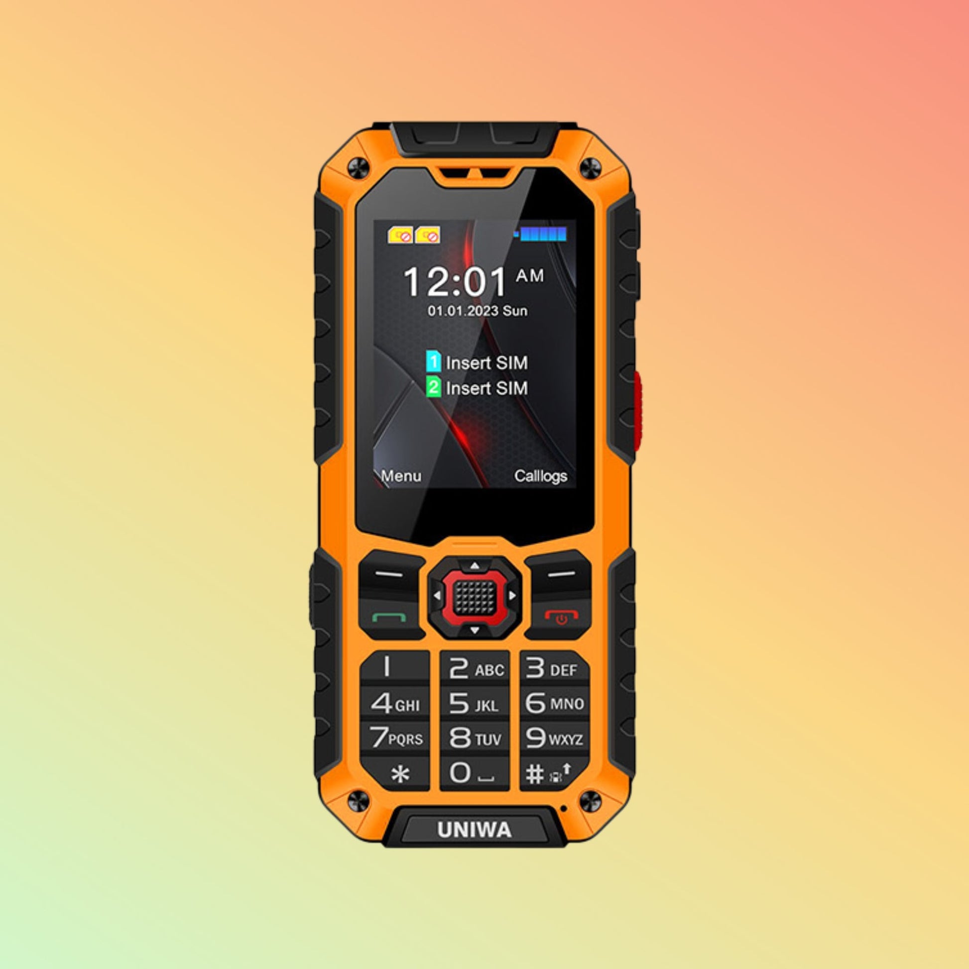 Uniwa S9 2.4 Inch IP68 Waterproof Torch Cell Phone 4G Feature Rugged Phone - NEOTECH