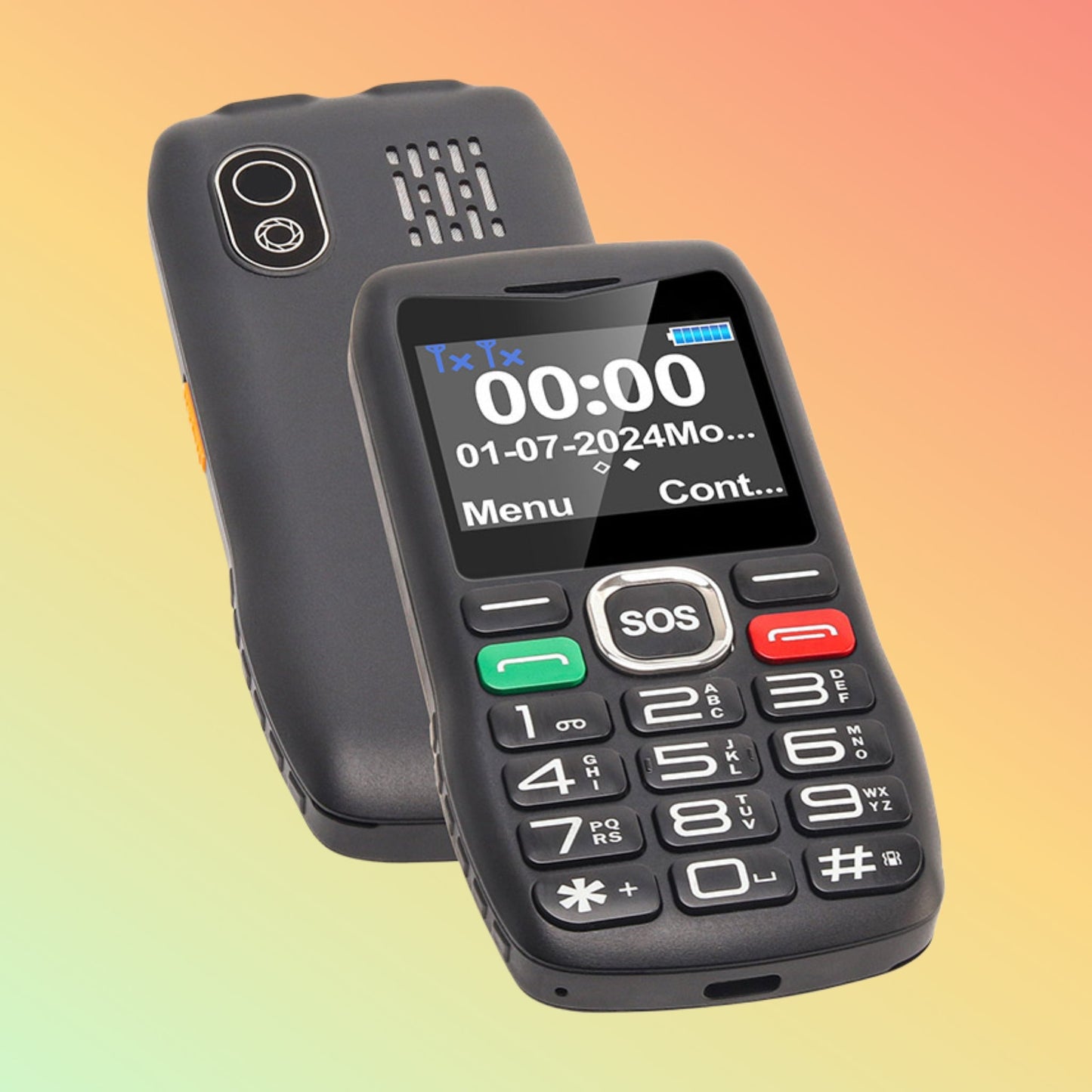 Uniwa V173 2 Inch Screen Dual SIM SOS Big Keypad Big Button Mobile Phone For Elderly - NEOTECH