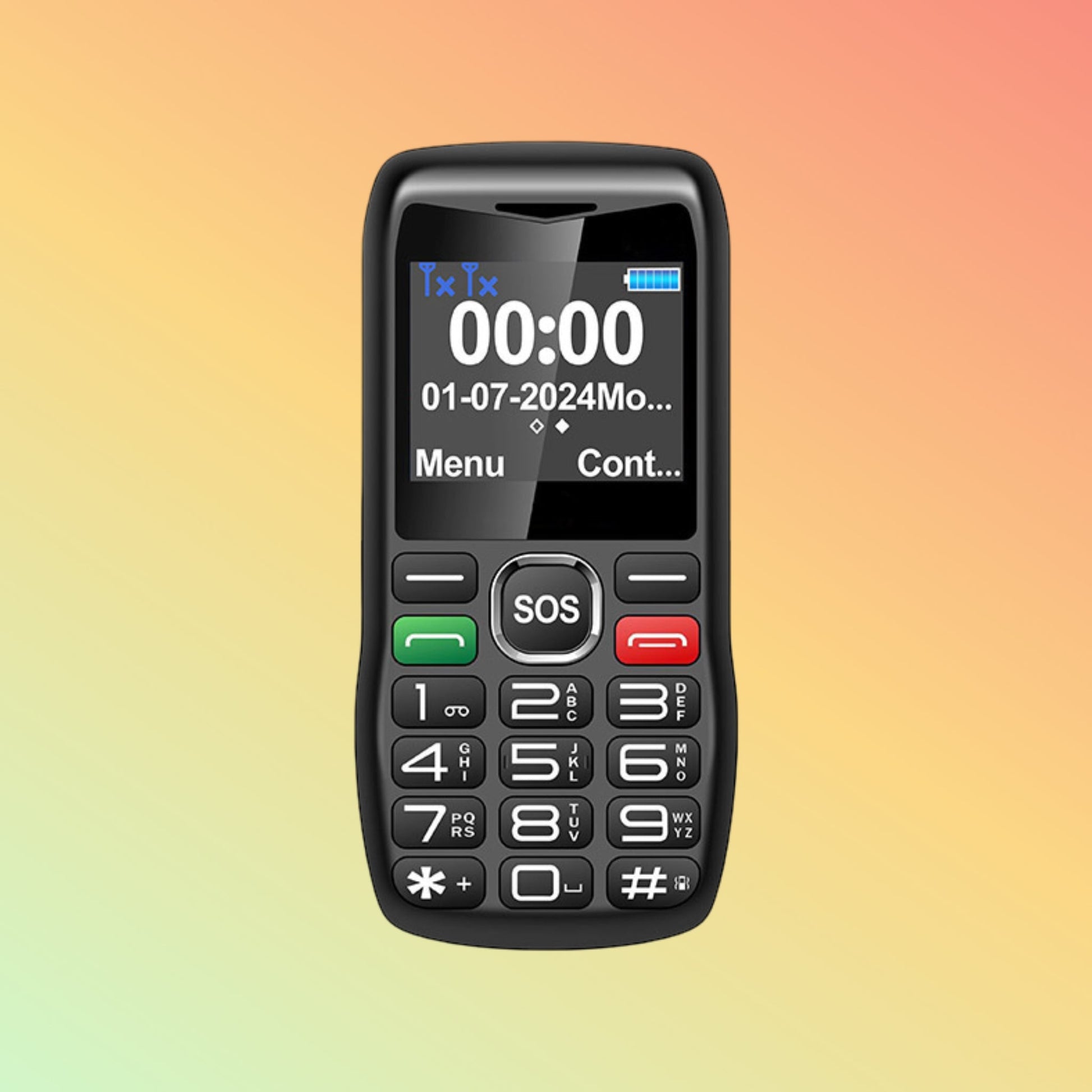 Uniwa V173 2 Inch Screen Dual SIM SOS Big Keypad Big Button Mobile Phone For Elderly - NEOTECH