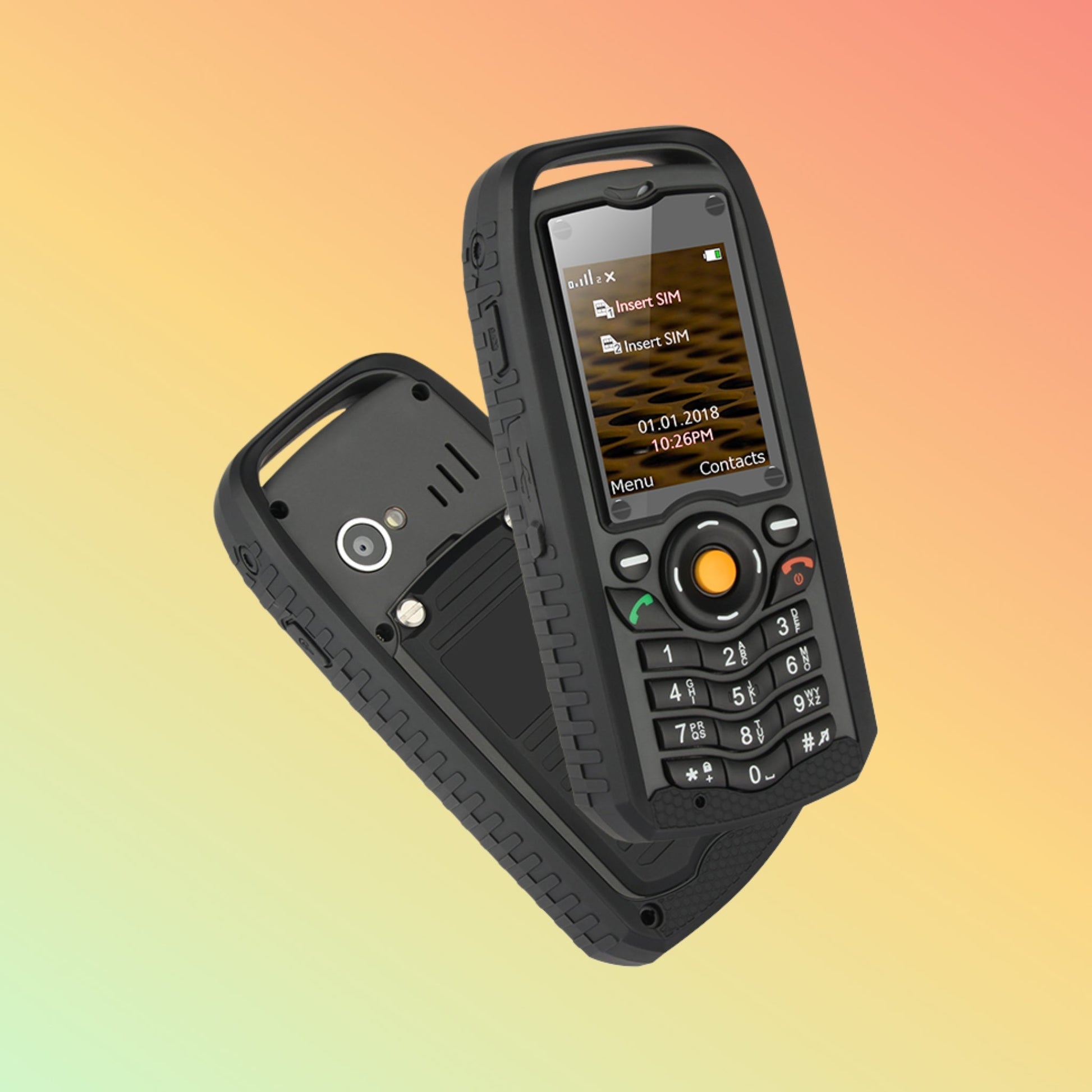 UNIWA XP25 2 Inches Screen Dual SIM Card IP68 Waterproof Rugged Phone with Keypad - NEOTECH