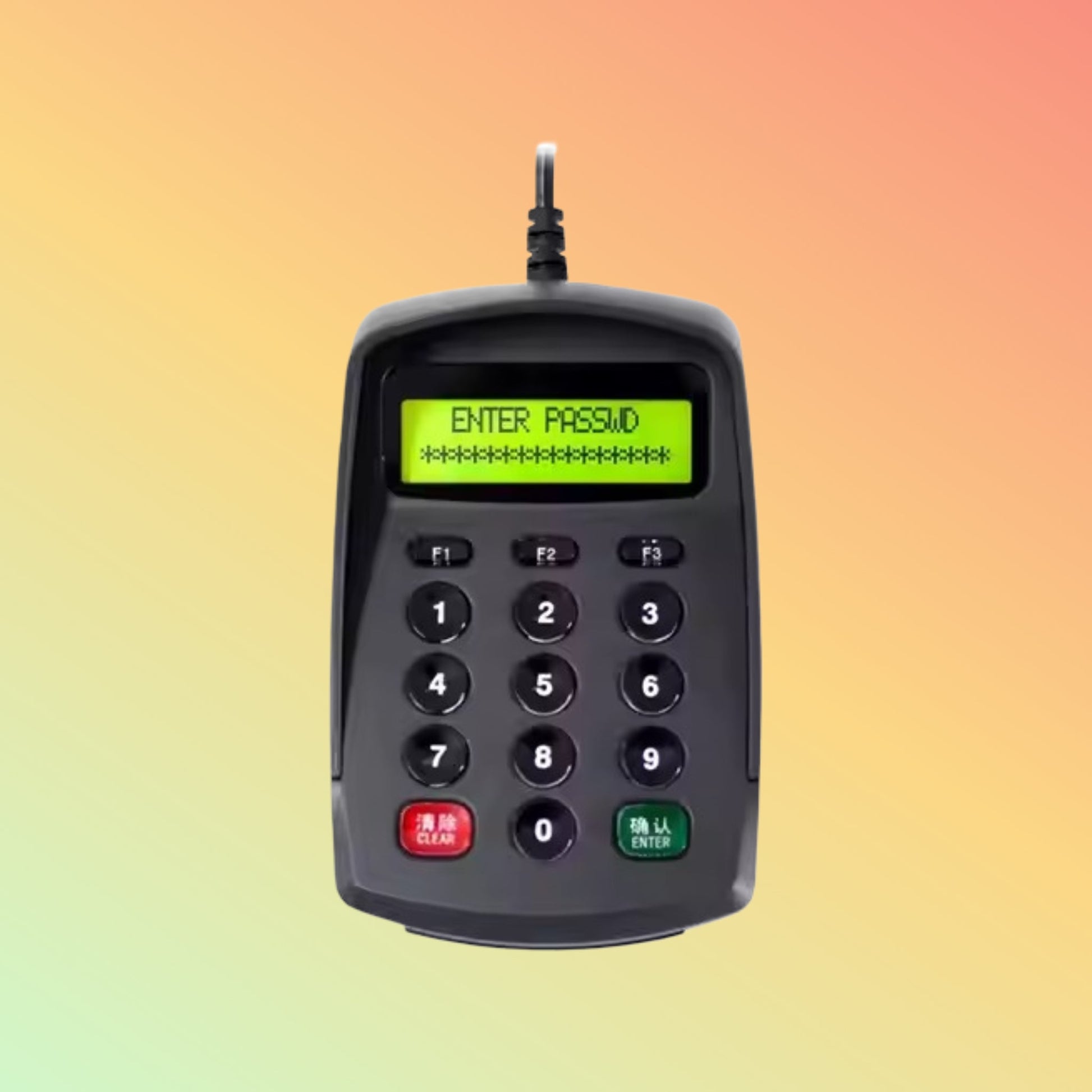 USB Bank POS Number Keyboard and Key Pad With Display - NEOTECH