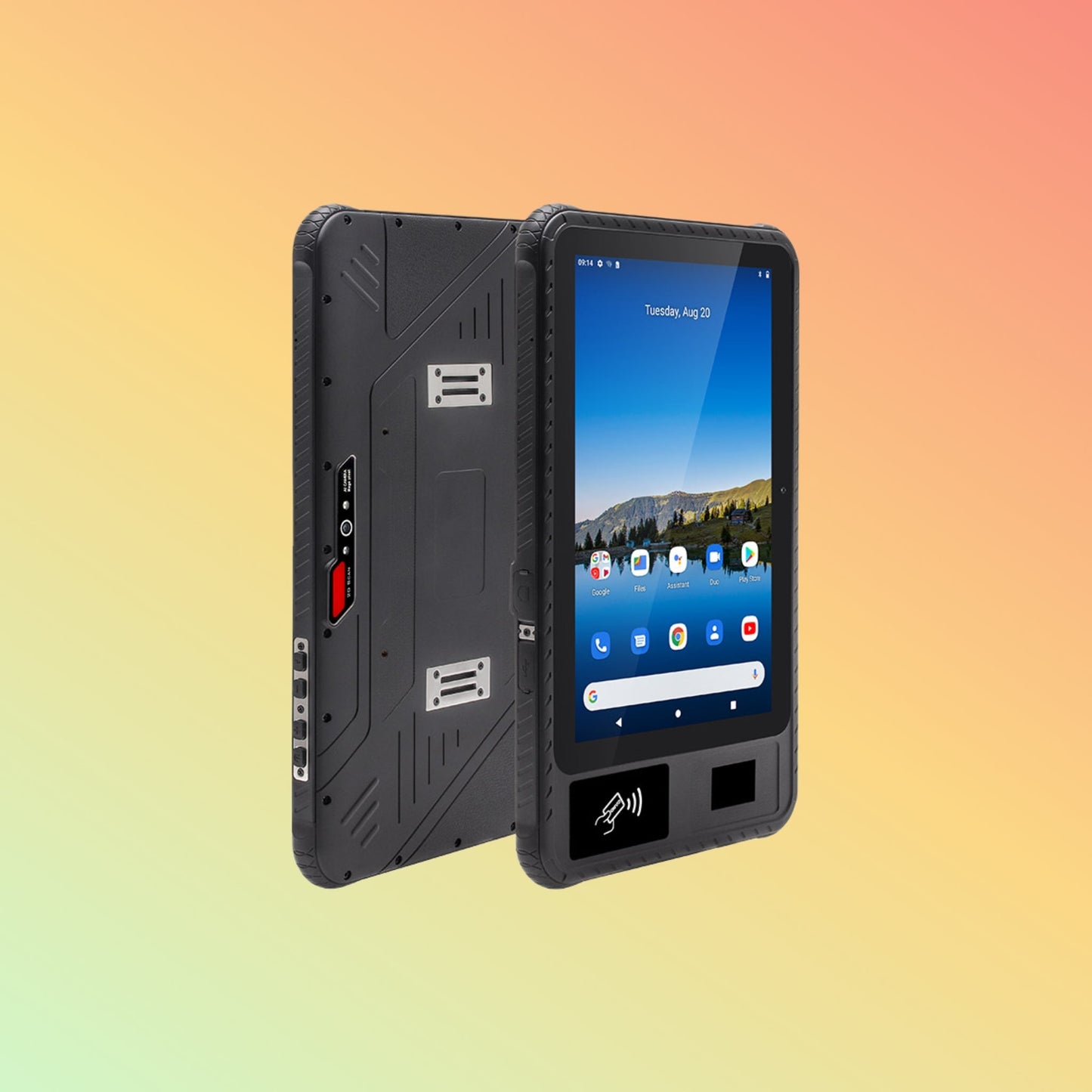 UTAB R1022 10 Inches Biometric Fingerprint Android IP65 Rugged Tablet with Front NFC Reader - NEOTECH