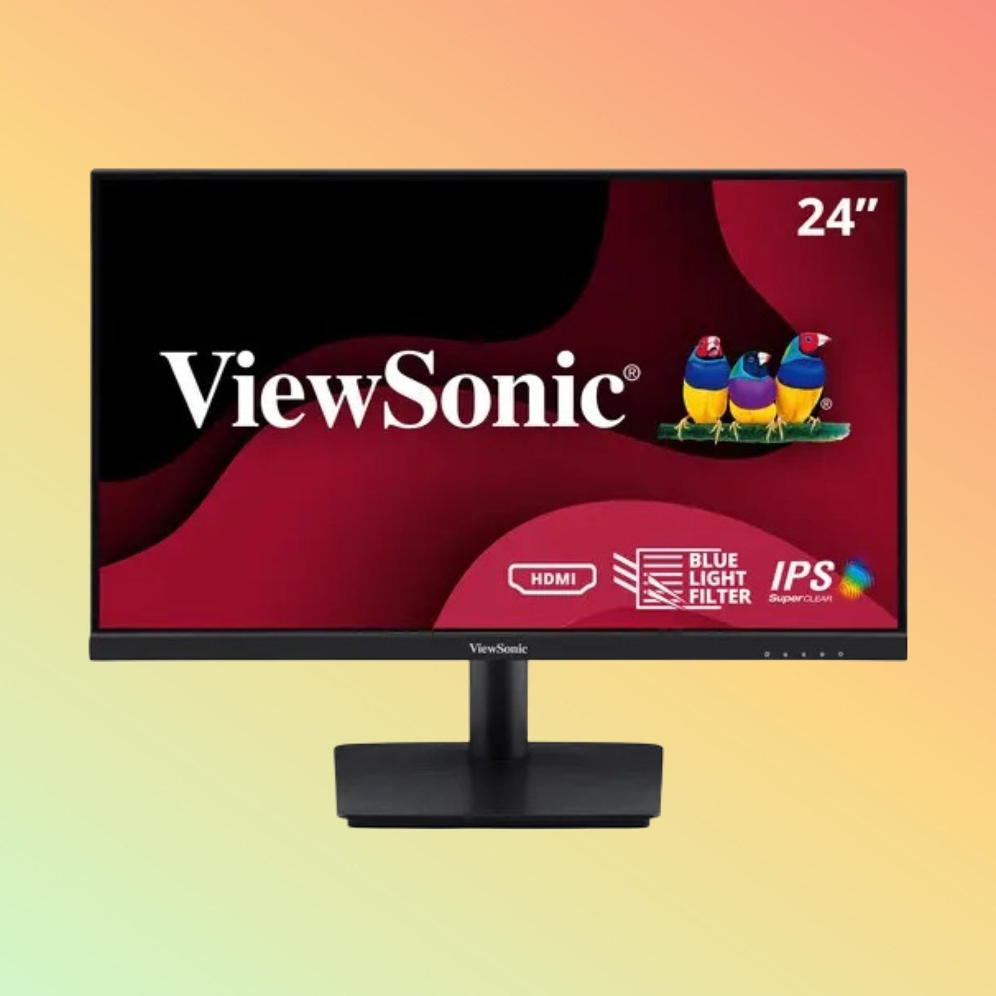 VIEWSONIC VA2409M Monitor - 24" FHD (1920 x 1080), IPS, Tilt, HDMI, VGA, 250nits, 75Hz - NEOTECH