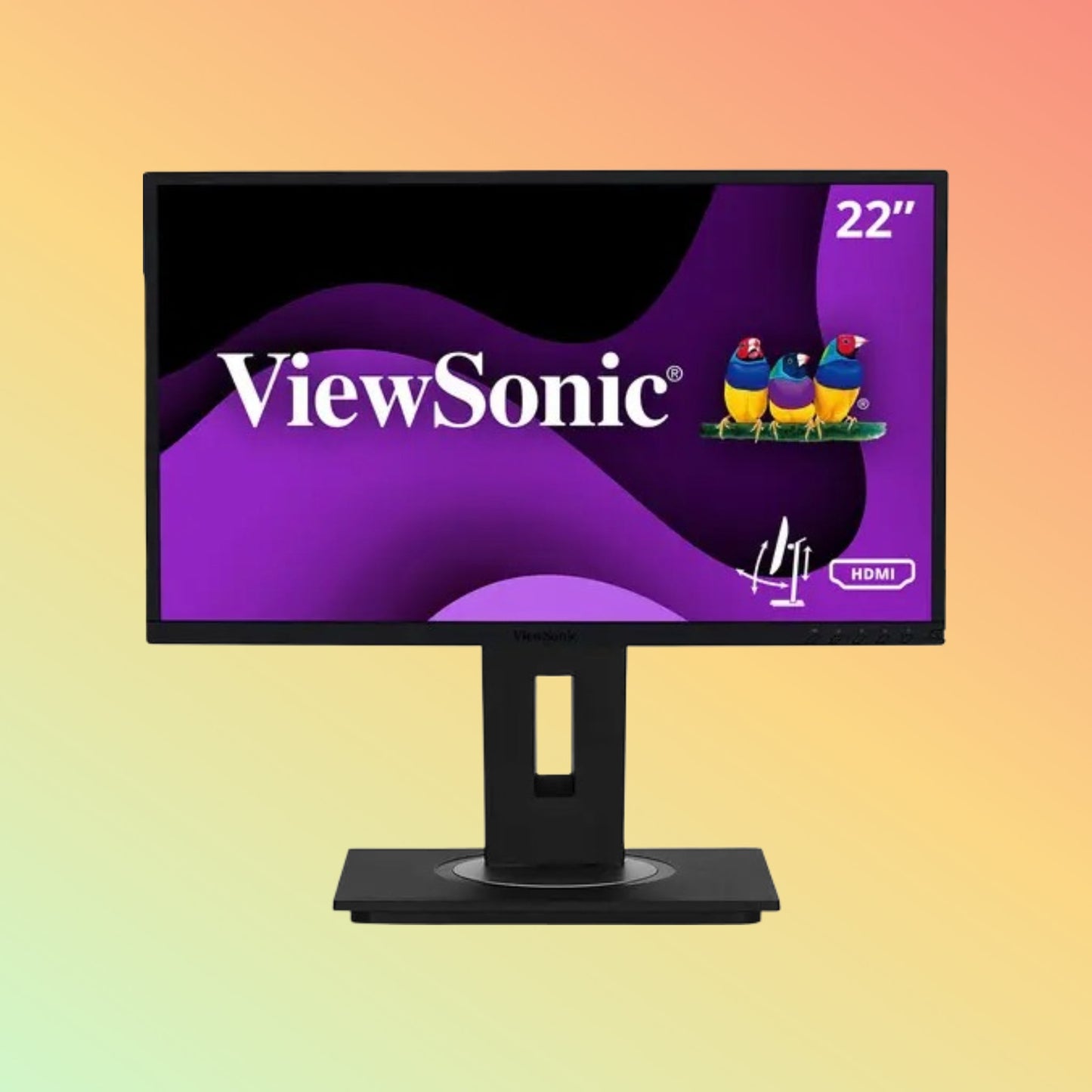 VIEWSONIC VG2248 Monitor - 22" FHD (1920 x 1080), IPS, Height, Tilt, Swivel, Pivot, HDMI, DP, VGA, 250nits, 60Hz - NEOTECH