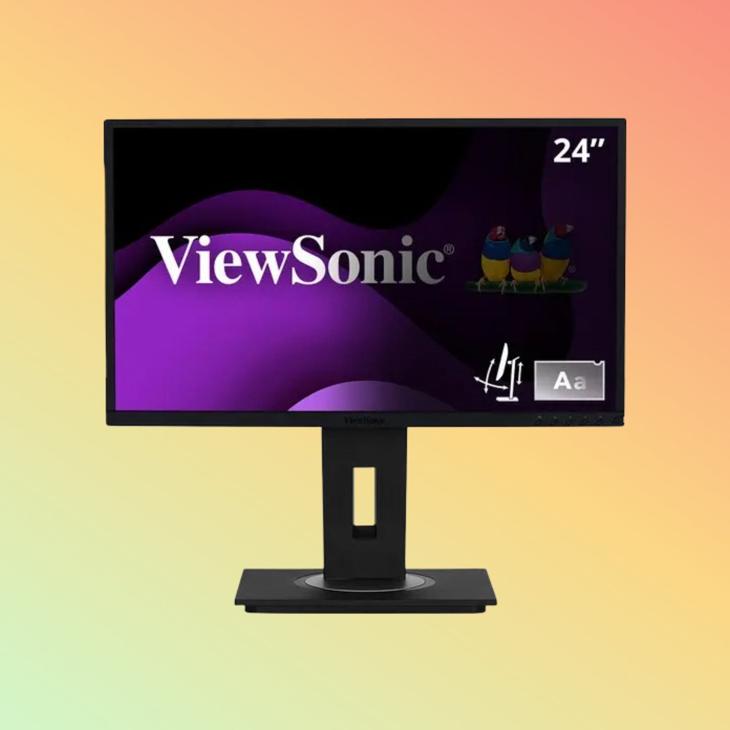 VIEWSONIC VG2448 Monitor - 24" FHD (1920 x 1080), IPS, Tilt, Height, Swivel, Pivot, HDMI, DP, VGA, 250nits, 60Hz - NEOTECH