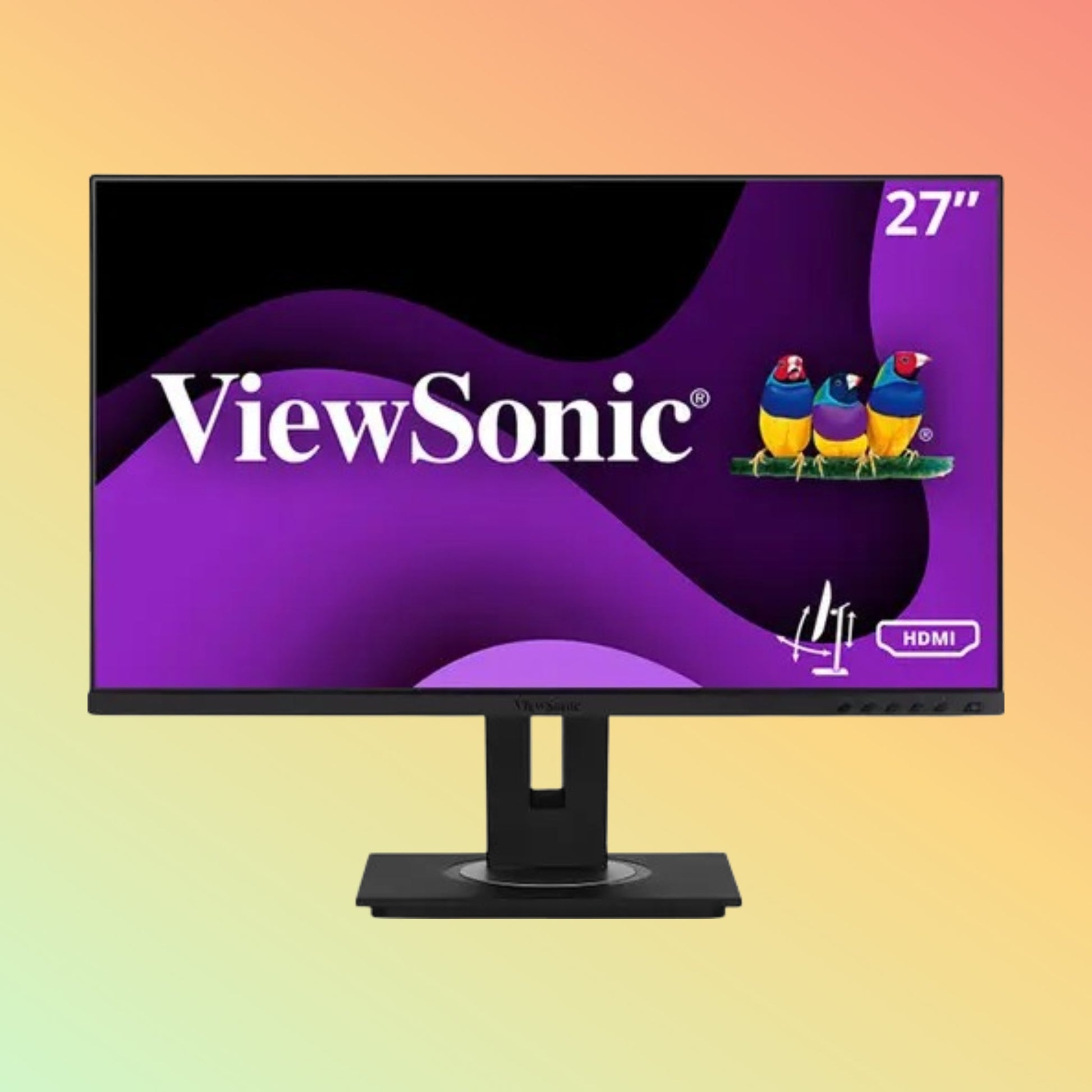 VIEWSONIC VG2748A Monitor - 27" FHD (1920 x 1080), IPS, Height, Tilt, Swivel, Pivot, HDMI, DP, VGA, 250nits, 60Hz - NEOTECH
