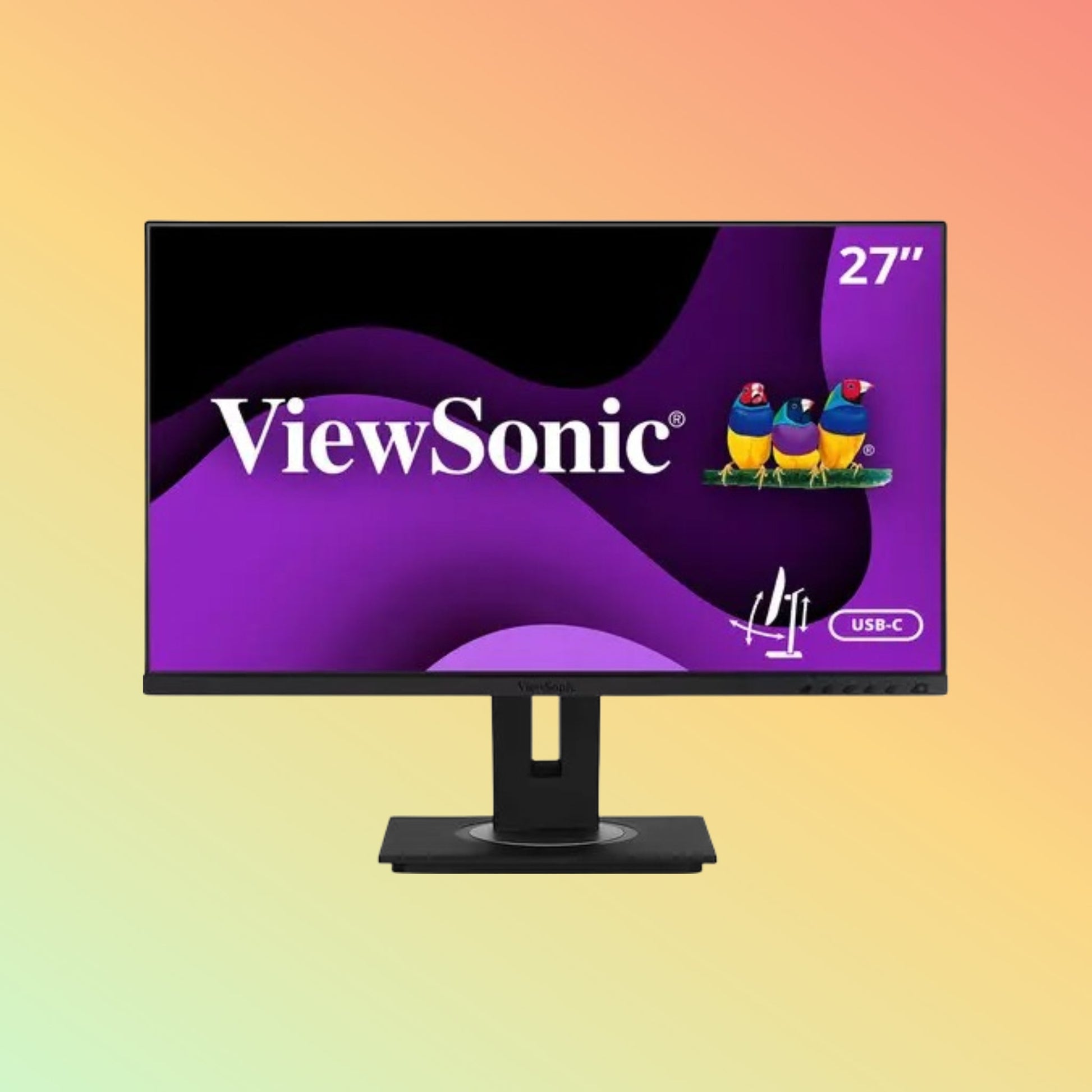 VIEWSONIC VG2755 Monitor - 27" FHD (1920 x 1080), IPS, Tilt, Height, Swivel, Pivot, HDMI, USB - C, VGA, DP, 250nits, 60Hz - NEOTECH