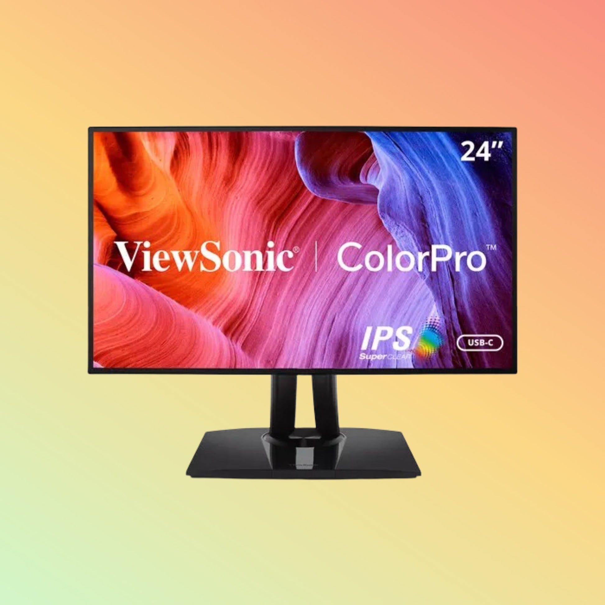 VIEWSONIC VP2468A Monitor - 24" FHD (1920 x 1080), IPS, Height, Swivel, Tilt, HDMI, DP, USB - C, 250nits, 60Hz - NEOTECH