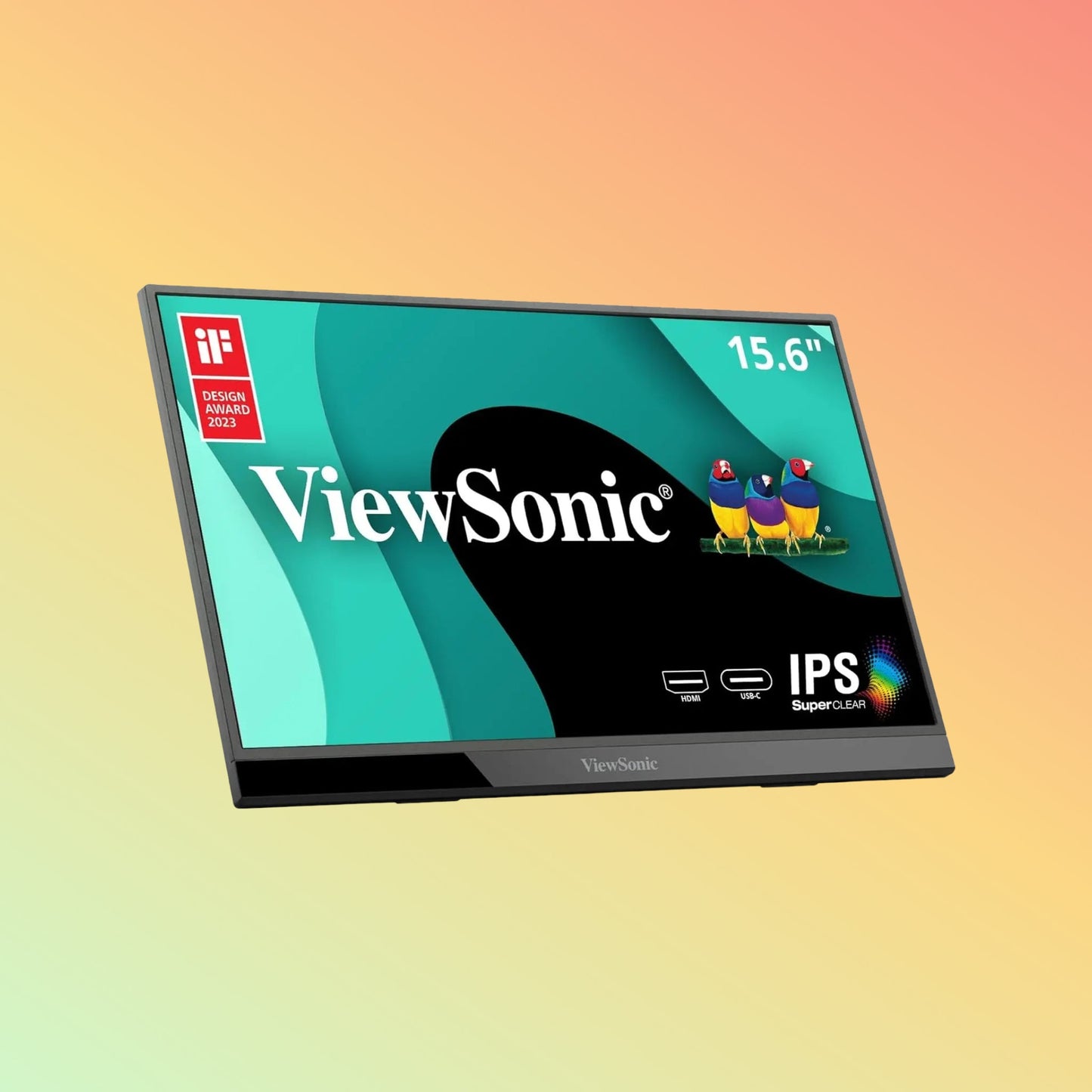 VIEWSONIC VX1655 Portable Monitor - 16" FHD (1920 x 1080), IPS, Tilt, Mini HDMI, USB - C, 250 nits, 60 Hz - NEOTECH