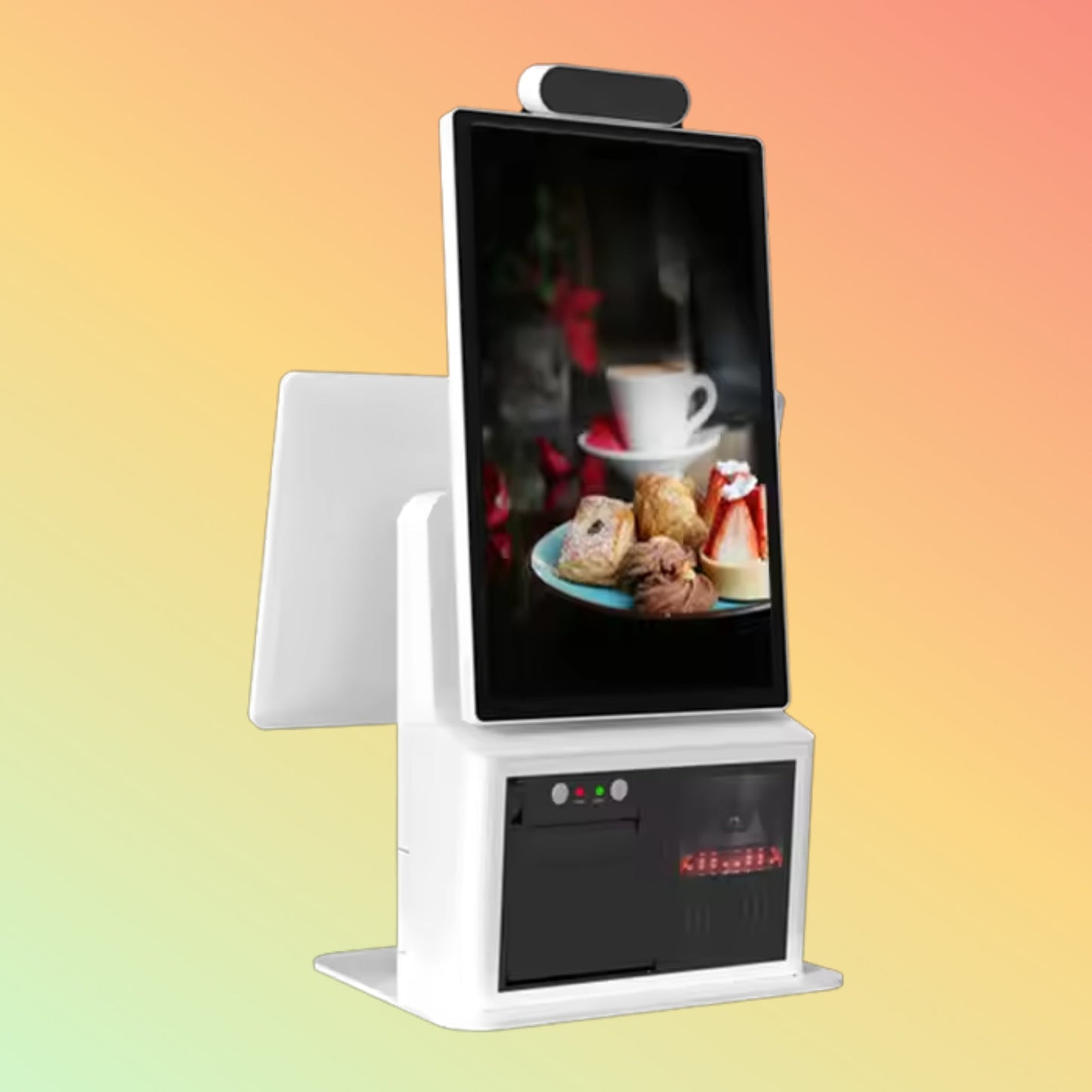 Vpos 15.6 Inch All - In - One Self - Checkout POS System Kiosk Built - In Receipt Printer Scanner - NEOTECH
