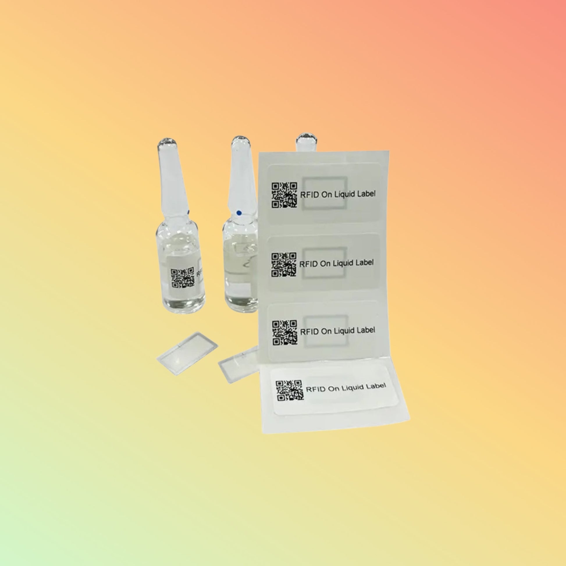 XGSun RFID On Liquid Label for Glass Test Tube Management - NEOTECH