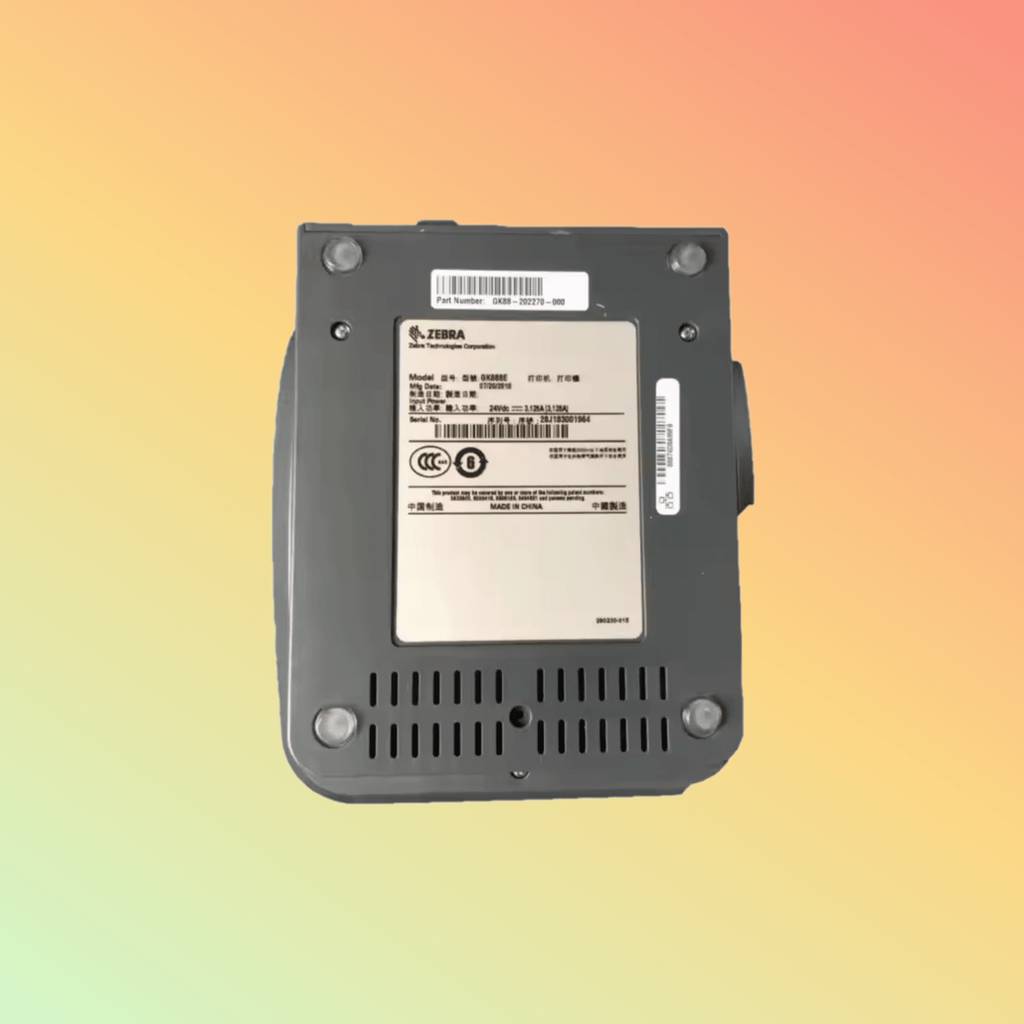 Zebra GK888E 203dpi Desktop Thermal Label Printer, 4.09" Width - NEOTECH