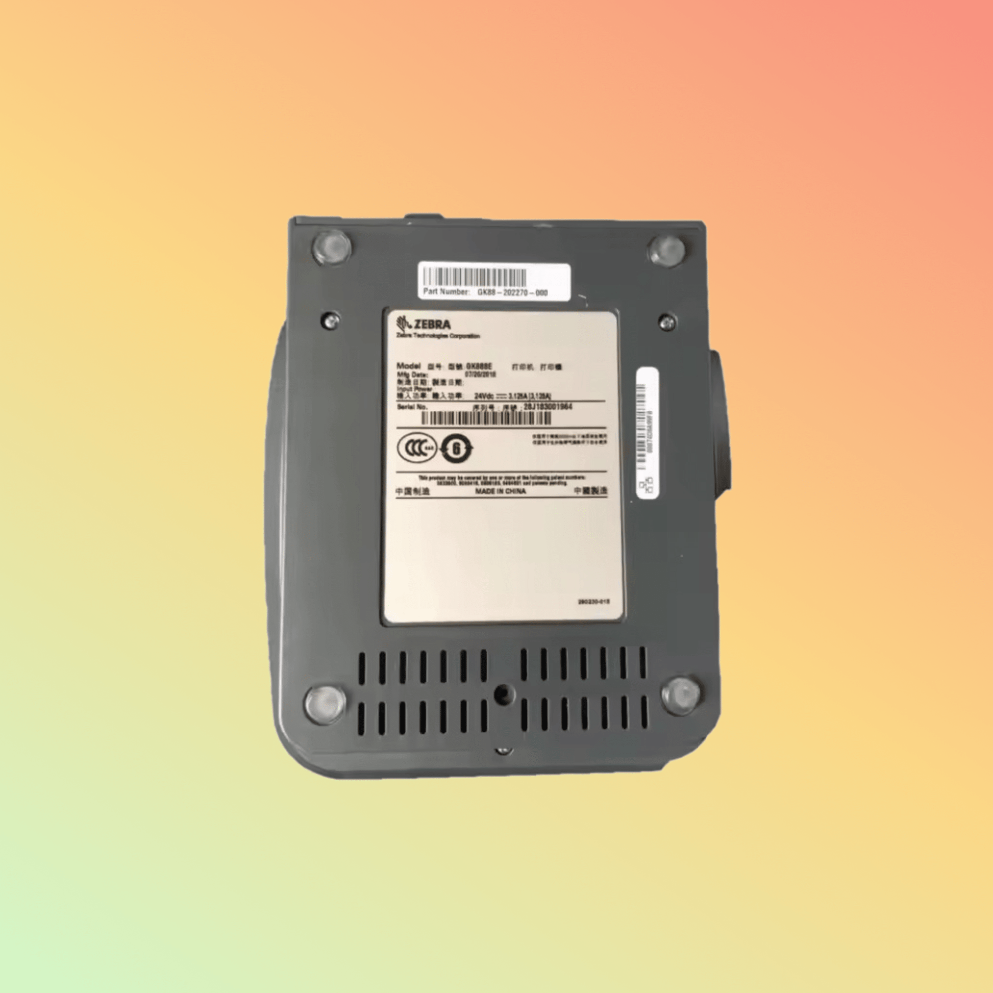 Zebra GK888E 203dpi Desktop Thermal Label Printer, 4.09" Width - NEOTECH