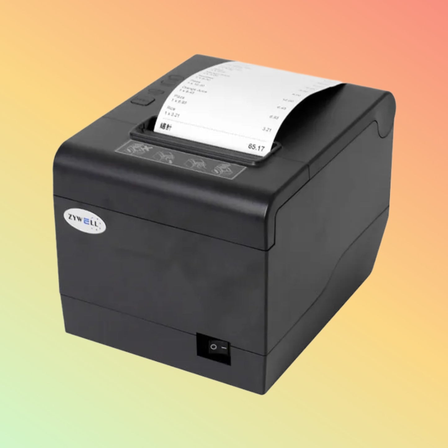 ZYWELL Androis IOS Printer 80mm Thermal Receipt Printer for Pad Laptop ZY808 Billing Printer Machine Desktop 80 Receipt Printer - NEOTECH