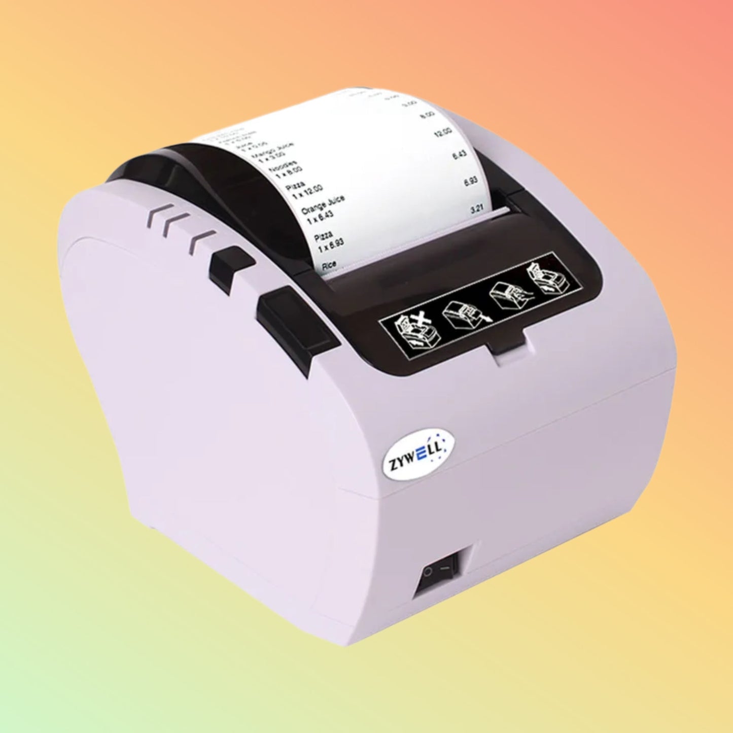 ZYWELL ZY306 Bill Printer 80mm POS Thermal Receipt Bluetooth Printer USB+RS232+LAN+BT - NEOTECH