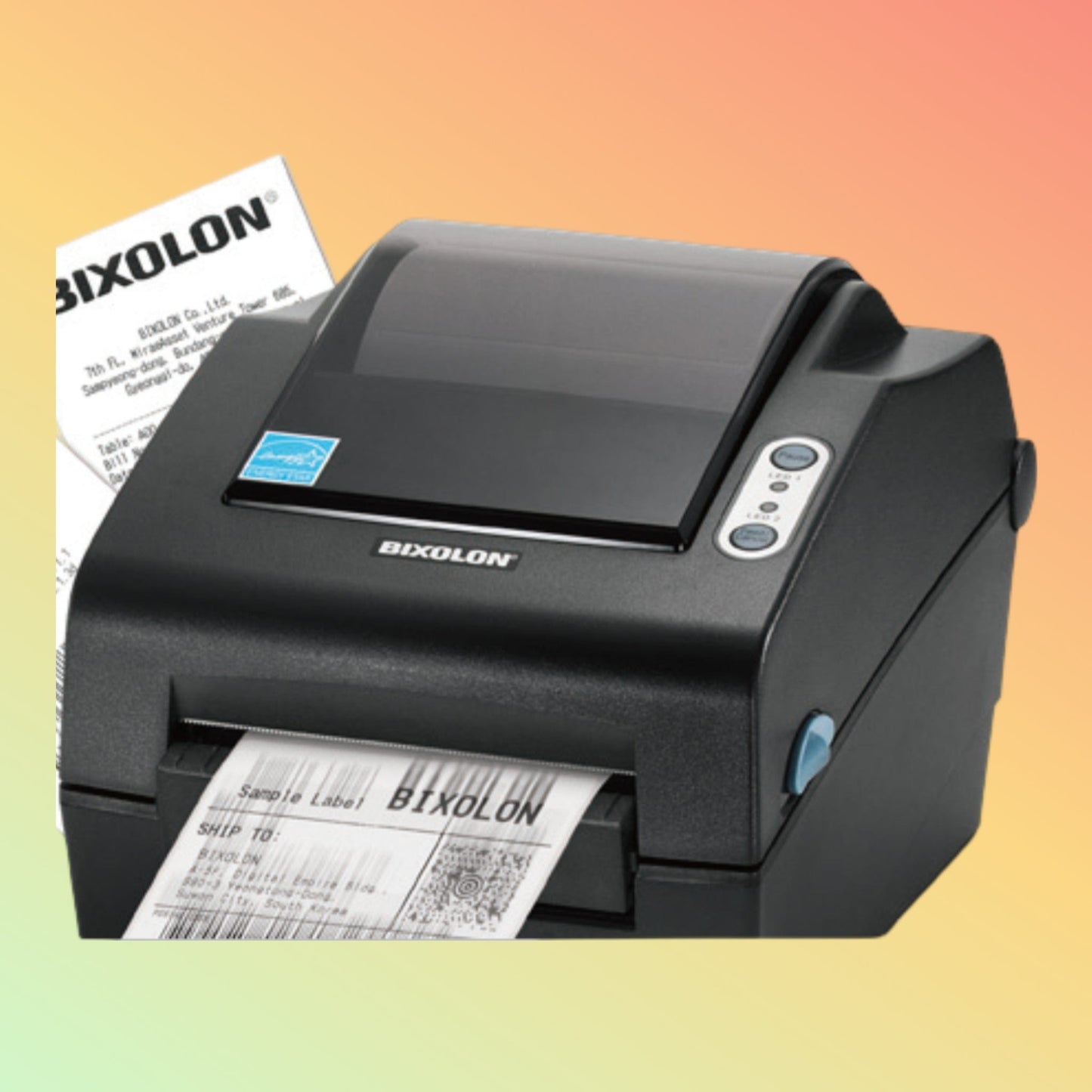 "Reliable BIXOLON SLP-T400 with 203/300 dpi options, broad media compatibility, enhancing productivity with durable labels."