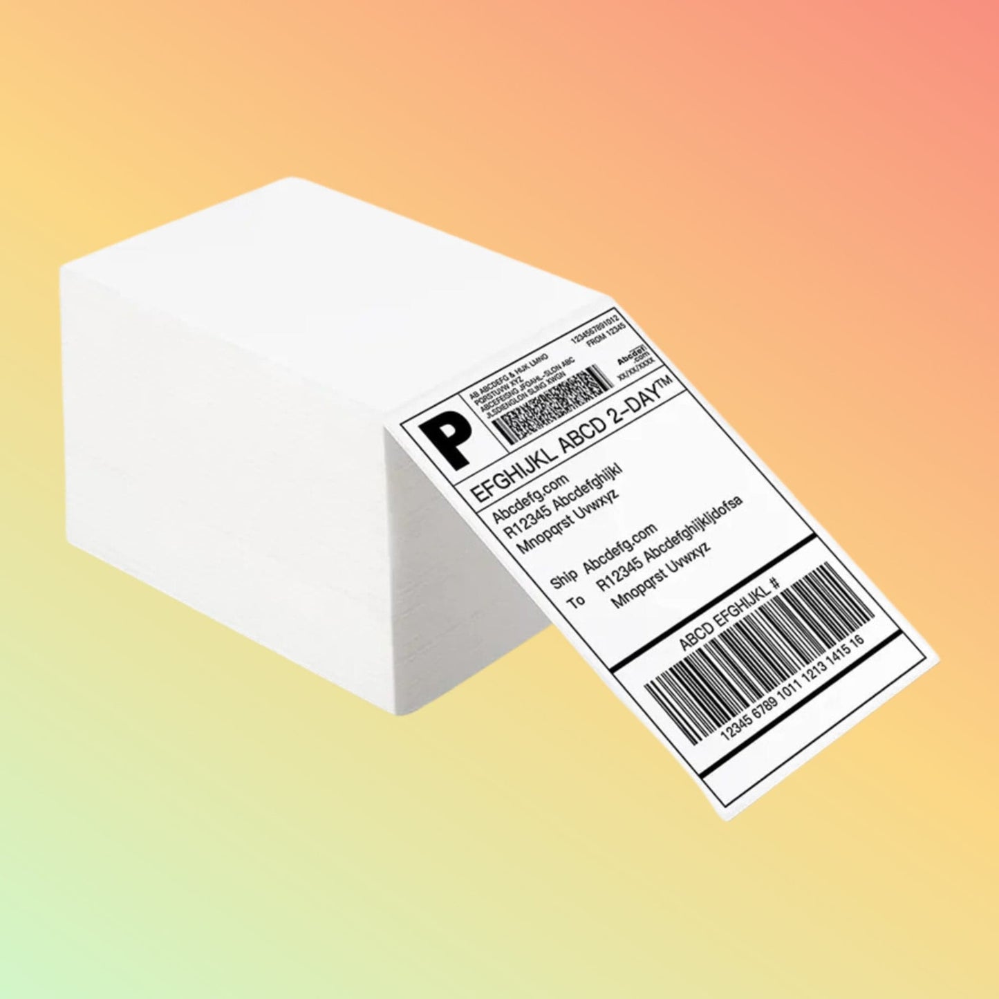 Fanfold Thermal Labels - 4 x 6 (1000 Labels) - Neotech