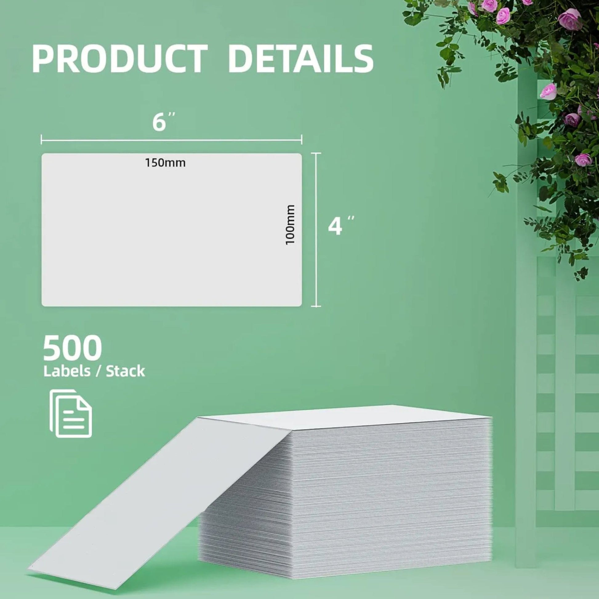 Fanfold Thermal Labels - 4 x 6 (1000 Labels) - Neotech