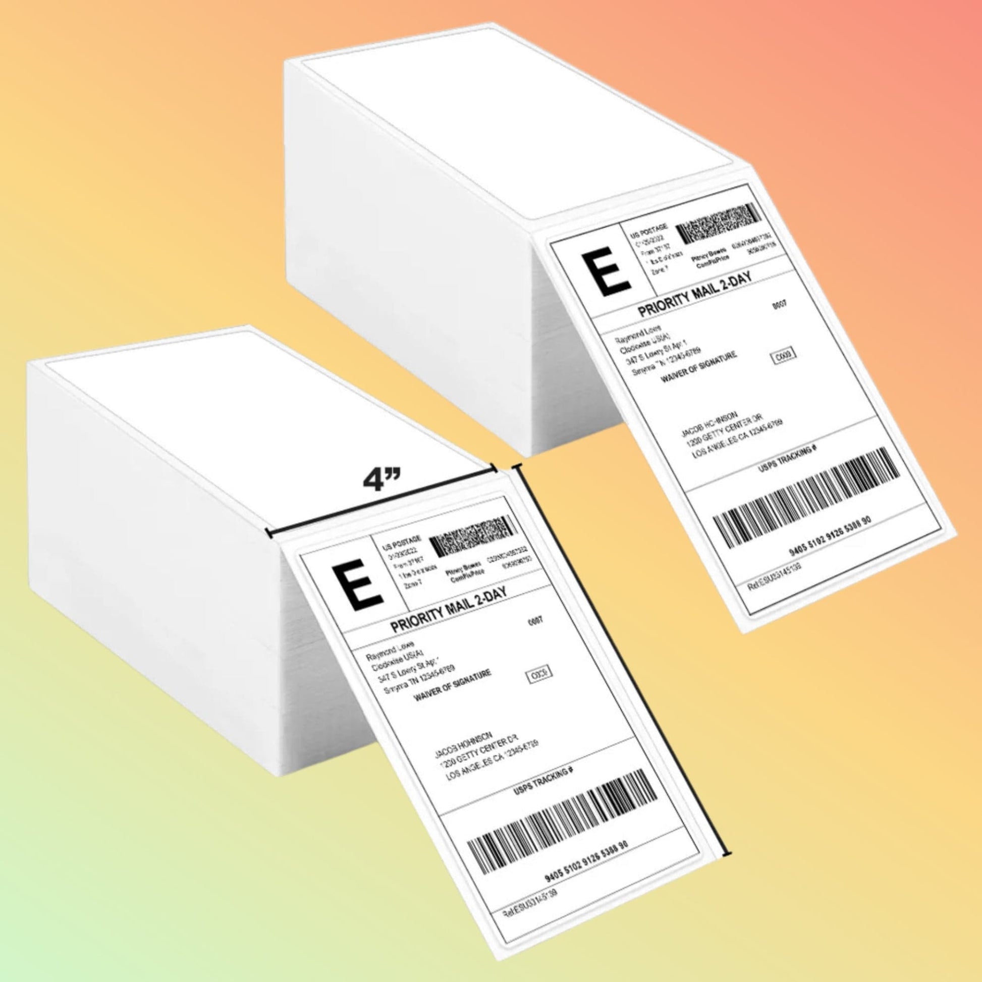 Fanfold Thermal Labels - 4 x 6 (500 Labels) - Neotech