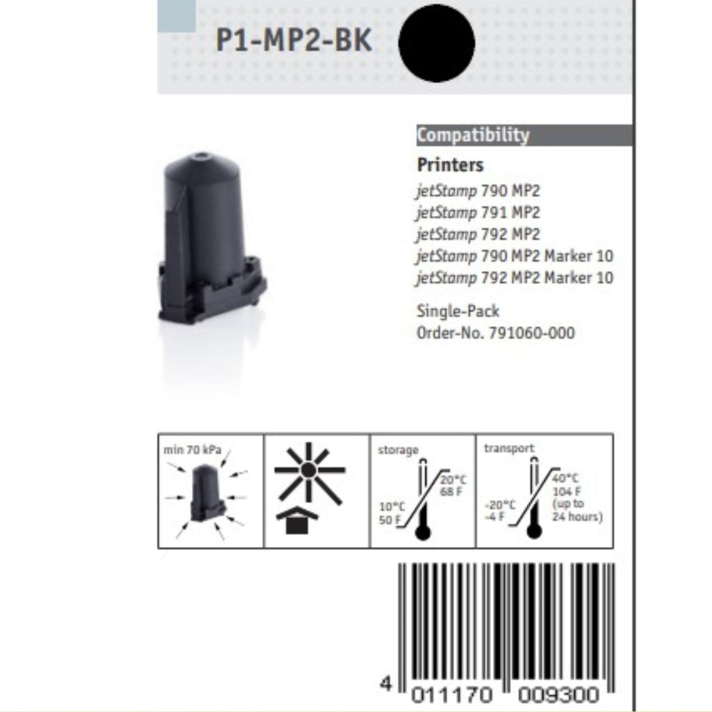 JetPrint Stamp - Reiner P1-MP2-BK - Neotech