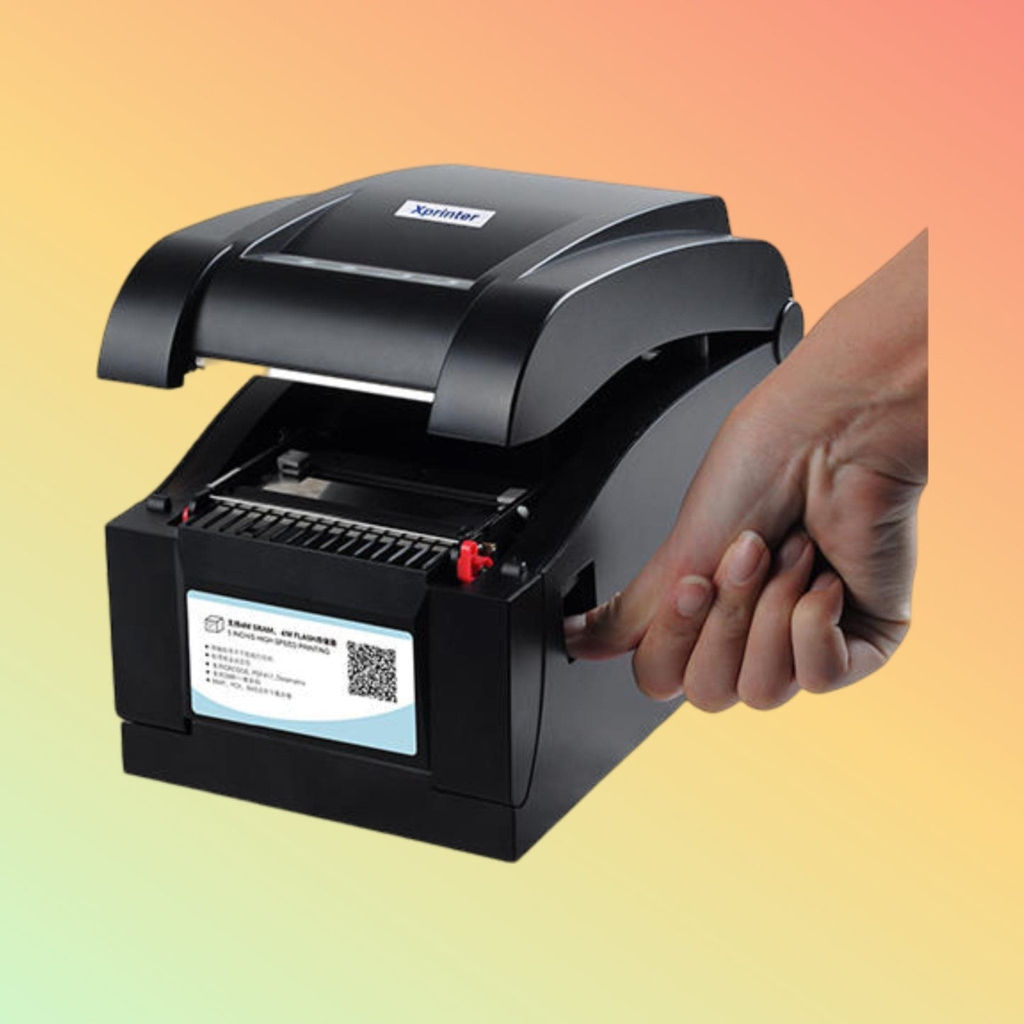 Compact and efficient Xprinter XP-350BM for retail use.